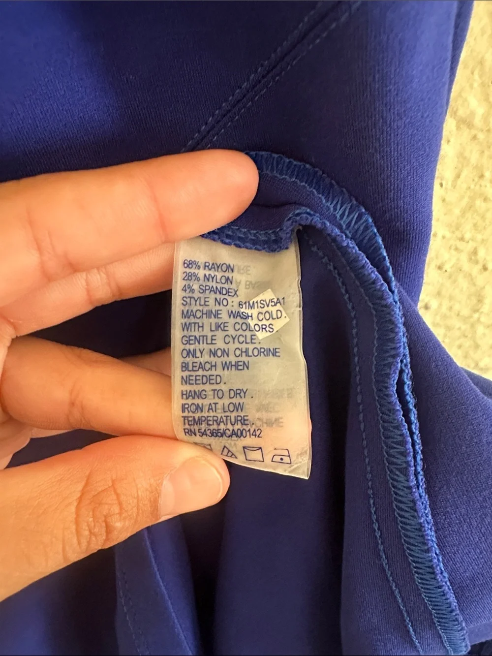 Sleek Royal Blue Sleeveless A-Line Dress EUC